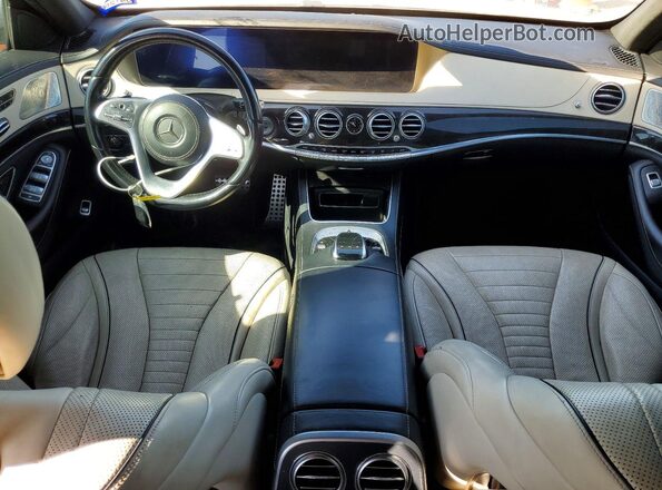 WDDUG8DB5JA414691 2018 MERCEDES-BENZ S White Widok deski rozdzielczej