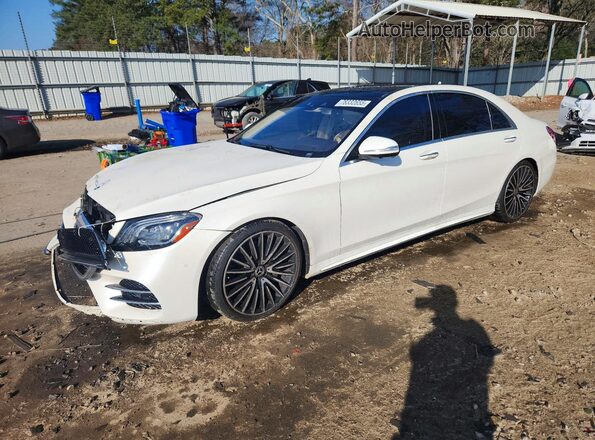 WDDUG8DB5KA468932 2019 MERCEDES-BENZ S Белый Передняя левая четверть