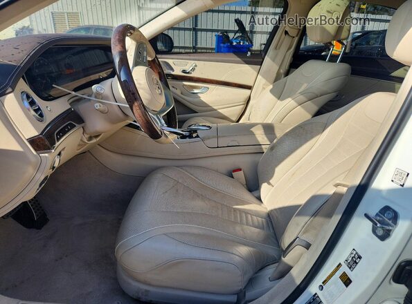 WDDUG8DB5KA468932 2019 MERCEDES-BENZ S Белый Вид салона спереди