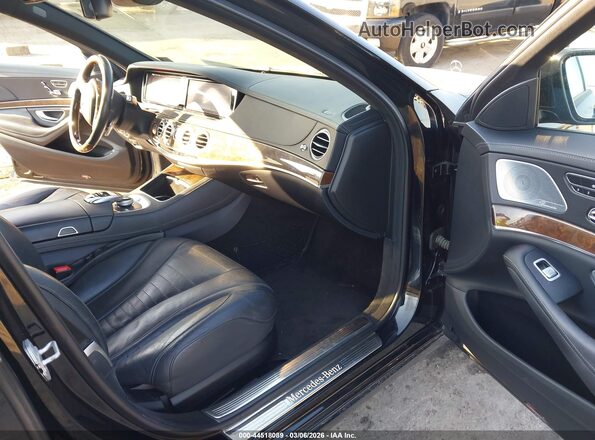 WDDUG8FB4GA253711 2016 MERCEDES-BENZ S-CLASS Черный Вид салона спереди