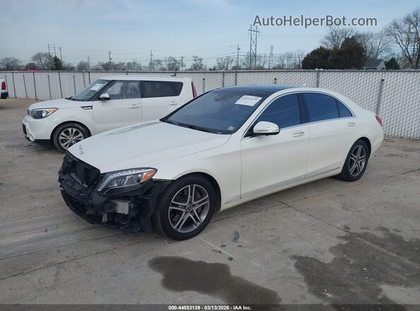 WDDUG8FB5GA209779 2016 MERCEDES-BENZ S-CLASS Белый Передняя левая четверть