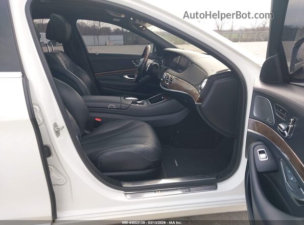 WDDUG8FB5GA209779 2016 MERCEDES-BENZ S-CLASS Белый Вид салона спереди
