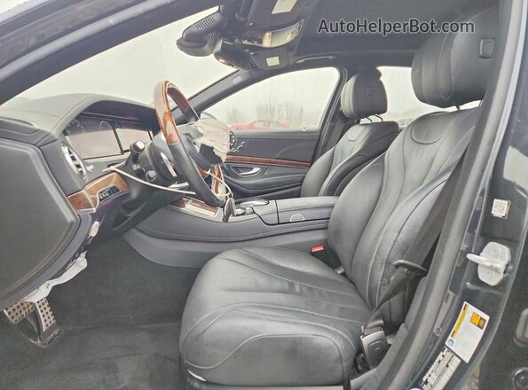 WDDUG8FB6GA203456 2016 MERCEDES-BENZ S Серый Вид салона спереди
