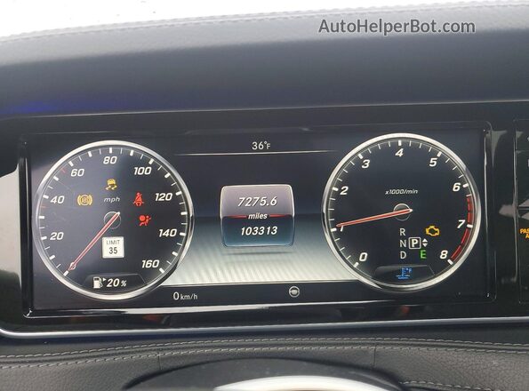 WDDUG8FB6GA229412 2016 MERCEDES-BENZ S Серебряный Вид щитка приборов