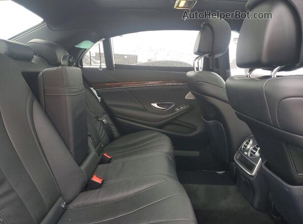WDDUG8FB6GA229412 2016 MERCEDES-BENZ S Серебряный Вид задних сидений