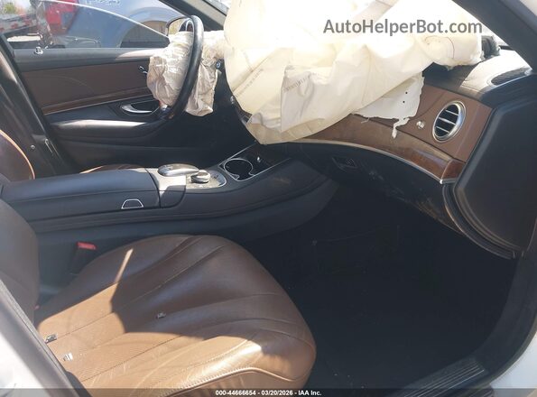 WDDUG8FB9GA227461 2016 MERCEDES-BENZ S-CLASS Белый Вид салона спереди