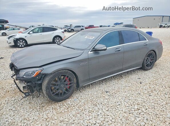 WDDUG8JB5JA409074 2018 MERCEDES-BENZ S Gray წინა მარცხენა ხედი სამი მეოთხედიდან