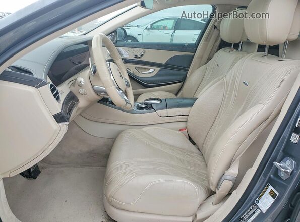 WDDUG8JB5JA409074 2018 MERCEDES-BENZ S Gray წინა სალონის ხედი
