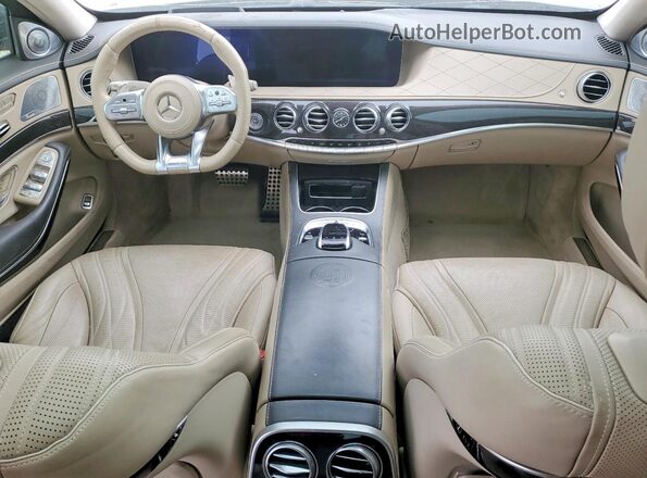 WDDUG8JB5JA409074 2018 MERCEDES-BENZ S Gray წინა პანელის ხედი