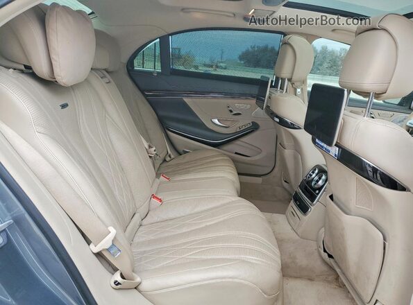 WDDUG8JB5JA409074 2018 MERCEDES-BENZ S Gray უკანა სავარძლების ხედი