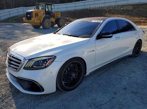 WDDUG8JB5KA480650 2019 MERCEDES-BENZ S White Передня ліва чверть