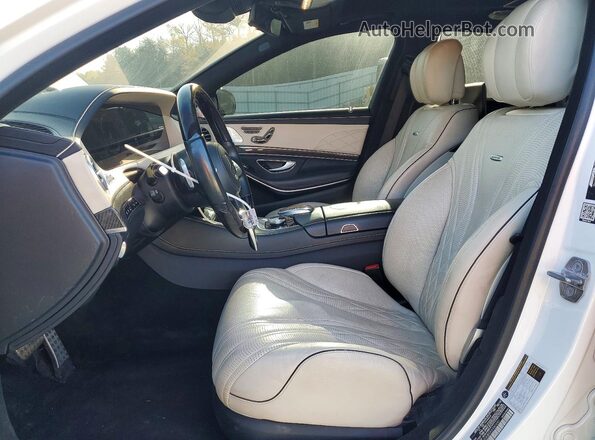 WDDUG8JB5KA480650 2019 MERCEDES-BENZ S White Вид салону спереду