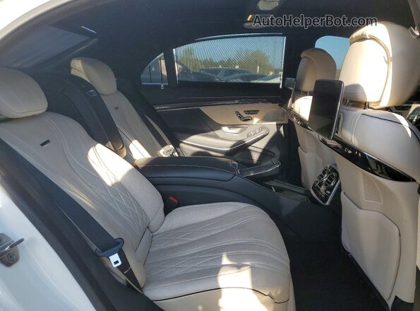 WDDUG8JB5KA480650 2019 MERCEDES-BENZ S White Вид задніх сидінь