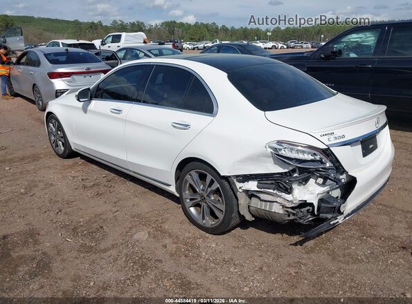 WDDWF4JB1JR385331 2018 MERCEDES-BENZ C-CLASS Белый Задняя левая четверть