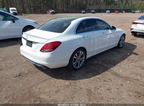 WDDWF4JB1JR385331 2018 MERCEDES-BENZ C-CLASS Белый Задняя правая четверть