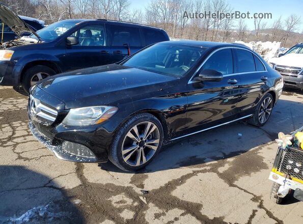 WDDWF4JB3JR376923 2018 MERCEDES-BENZ C Черный Передняя левая четверть