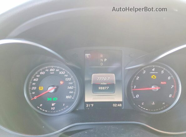 WDDWF4JB3JR376923 2018 MERCEDES-BENZ C Черный Вид щитка приборов