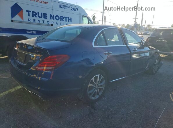 WDDWF4KB4HR259036 2017 MERCEDES-BENZ C Blue Tył prawy