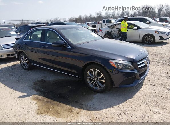 WDDWF4KB8GR126732 2016 MERCEDES-BENZ C-CLASS Blue Przód prawy