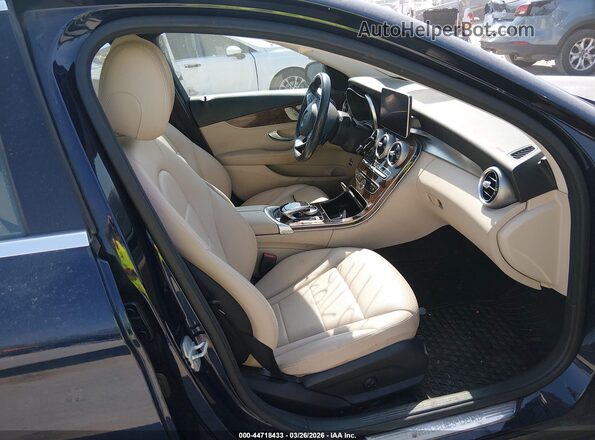 WDDWF4KB8GR126732 2016 MERCEDES-BENZ C-CLASS Blue Widok wnętrza z przodu