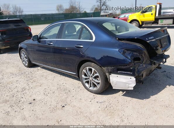 WDDWF4KB8GR126732 2016 MERCEDES-BENZ C-CLASS Blue Tył lewy