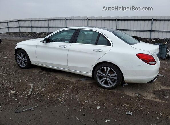 WDDWF4KB8JR409994 2018 MERCEDES-BENZ C Белый Задняя левая четверть