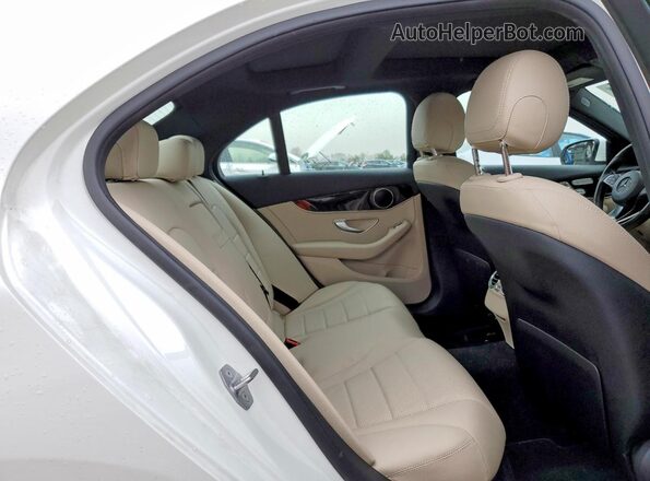 WDDWF4KB8JR409994 2018 MERCEDES-BENZ C Белый Вид задних сидений