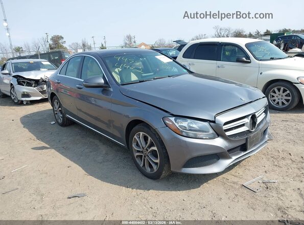 WDDWF4KBXJR389019 2018 MERCEDES-BENZ C-CLASS Серый Передняя правая четверть