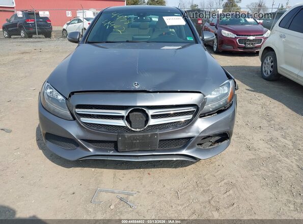 WDDWF4KBXJR389019 2018 MERCEDES-BENZ C-CLASS Серый Вид спереди