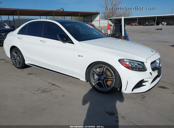 WDDWF6EBXLR563505 2020 MERCEDES-BENZ AMG C 43 Белый Передняя правая четверть
