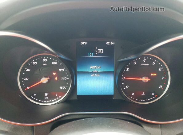 WDDWF8DB4LR549774 2020 MERCEDES-BENZ C Silver Widok zestawu wskaźników