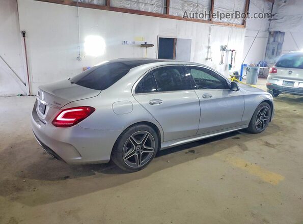WDDWF8EB2KR483089 2019 MERCEDES-BENZ C Серебряный Задняя правая четверть