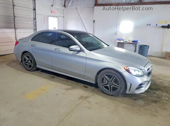 WDDWF8EB2KR483089 2019 MERCEDES-BENZ C Серебряный Передняя правая четверть
