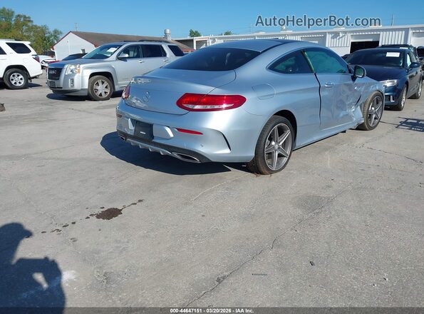 WDDWJ4JB6HF366624 2017 MERCEDES-BENZ C-CLASS Light Blue Задняя правая четверть