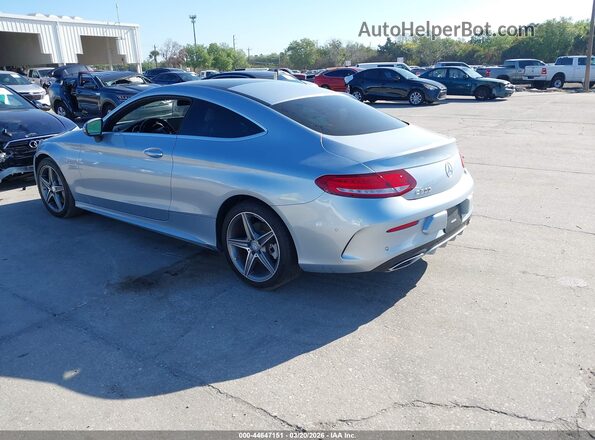 WDDWJ4JB6HF366624 2017 MERCEDES-BENZ C-CLASS Light Blue Задняя левая четверть