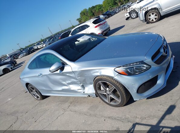WDDWJ4JB6HF366624 2017 MERCEDES-BENZ C-CLASS Light Blue Вид щитка приборов