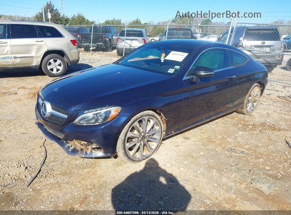 WDDWJ4JBXJF703625 2018 MERCEDES-BENZ C-CLASS Черный Передняя левая четверть