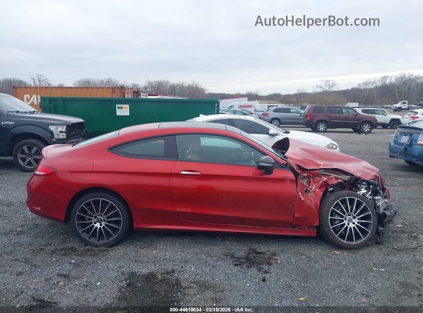 WDDWJ4KB4JF670782 2018 MERCEDES-BENZ C-CLASS Красный Вид задней части салона
