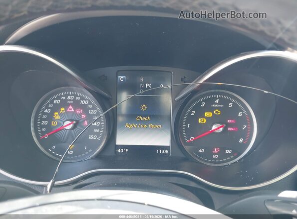 WDDWJ4KB6HF412869 2017 MERCEDES-BENZ C-CLASS Black Вид задніх сидінь