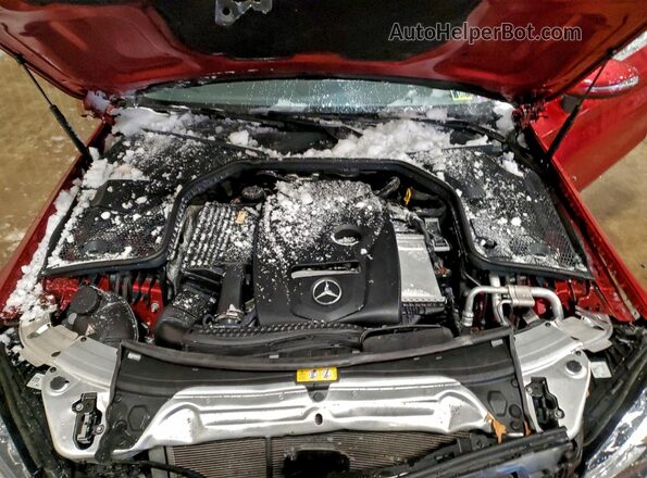 WDDWJ4KB7HF326079 2017 MERCEDES-BENZ C Красный Вид задней части салона