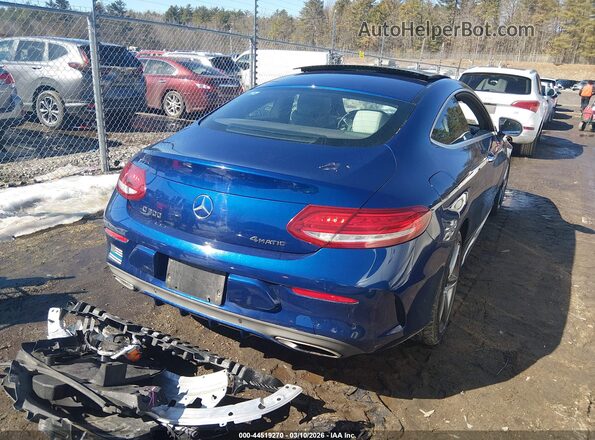 WDDWJ4KB7HF449624 2017 MERCEDES-BENZ C-CLASS Синий Задняя правая четверть