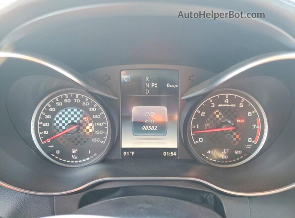 WDDWJ6EB3HF498889 2017 MERCEDES-BENZ C Белый Вид щитка приборов
