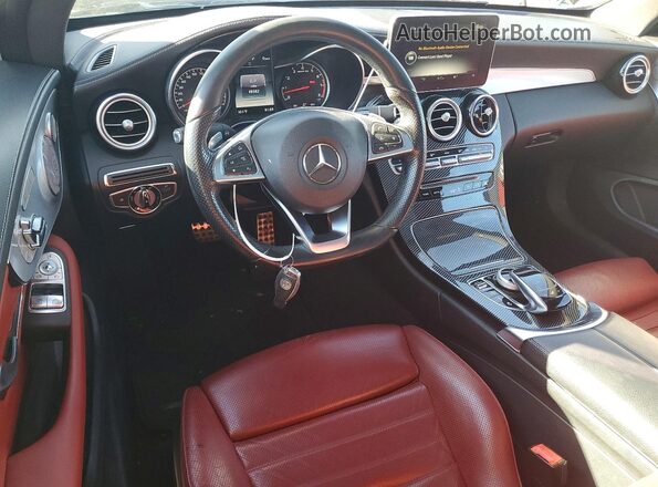 WDDWJ6EB3HF498889 2017 MERCEDES-BENZ C Белый Вид панели приборов