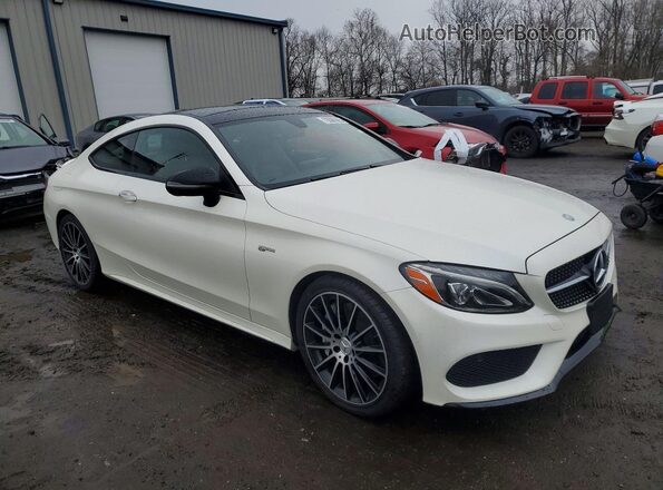 WDDWJ6EB9HF540370 2017 MERCEDES-BENZ C Белый Передняя правая четверть