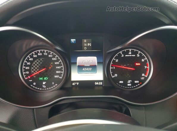 WDDWJ6EB9HF540370 2017 MERCEDES-BENZ C Белый Вид щитка приборов