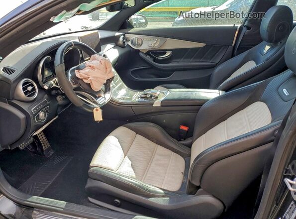 WDDWJ8HB7JF660729 2018 MERCEDES-BENZ C Черный Вид салона спереди