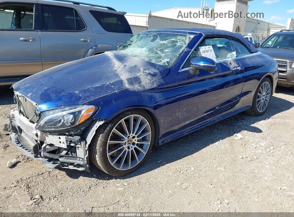 WDDWK4JB6JF734075 2018 MERCEDES-BENZ C-CLASS Blue Front left