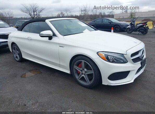 WDDWK4KB9HF430313 2017 MERCEDES-BENZ C-CLASS Белый Передняя правая четверть