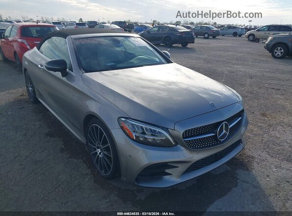 WDDWK8DB1KF799744 2019 MERCEDES-BENZ C-CLASS Серый Передняя правая четверть