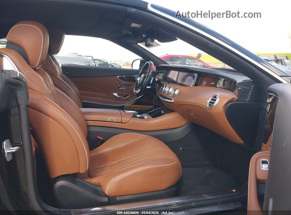 WDDXK8CB0HA021544 2017 MERCEDES-BENZ S-CLASS Black Вид салону спереду